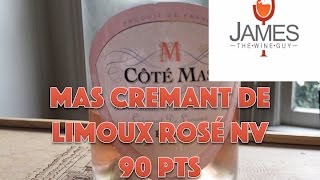 Mas Crémant de Limoux Rosé NV 90 Pts sparklingwine [upl. by Oibesue278]