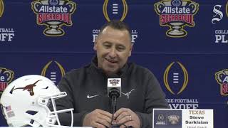 Kalen DeBoer and Steve Sarkisian press conferences before 2024 CFP semifinalSugar Bowl [upl. by Tsew]