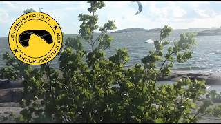 Kitesurfing jumps and tricks in Hanko Finland [upl. by Nohsram889]