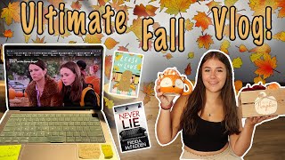 The ULTMATE FALL VLOG🍂  decorating seasonal treats and fall books [upl. by Raffaello]