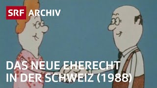 Das neue Eherecht von 1988  Eherecht in der Schweiz  SRF Archiv [upl. by Jezreel381]