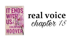 it ends with us audio book  chapter 18 real voice [upl. by Colfin592]