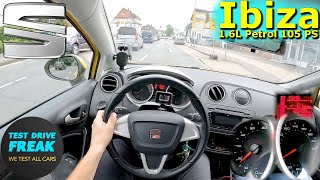 2010 Seat Ibiza 16 SC 105 PS CITY POV DRIVE with Fuel Consumption [upl. by Llednar]