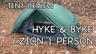 Budget Tent Review  Hyke amp Byke Zion 1 Person [upl. by Aissac209]