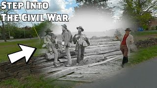 Confederate Prisoners at Gettysburg  Civil War Then amp Now [upl. by Robbyn]