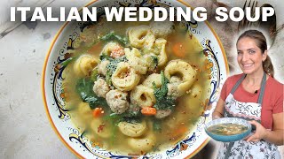 Italian Wedding Soup with Tortellini  Delicious Fall Recipe [upl. by Kameko796]