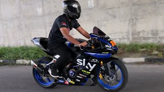 Yamaha R15V3 VVA using DRYCLUTCH tutorial [upl. by Sonafets]