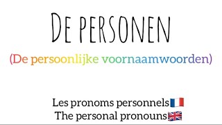 Nederlands leren BE  persoonlijke voornaamwoorden pronoms personnels  personal pronouns [upl. by Cord931]