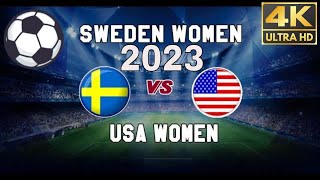 Fifa 23  4K  Sweden vs United States women”s world cup 2023 round of 16 [upl. by Nabi]