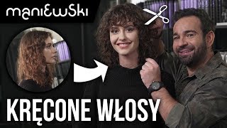 Kręcone włosy – jak obciąć by wyglądały idealnie – metamorfoza włosów MACIEJ MANIEWSKI [upl. by Idalina]