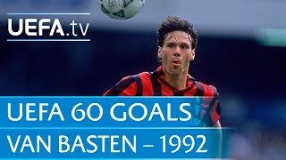 Marco van Basten v Göteborg 1992 60 Great UEFA Goals [upl. by Ssilem]