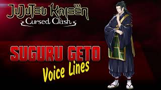 Jujutsu Kaisen Cursed Clash  Suguru Geto ENGLISH  JAPANESE Voice Sounds  Young Version [upl. by Sanferd710]