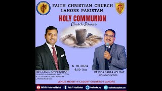 Live Sunday Service 6th Oct 2024  Faith Christian Church Lahore  Faith TV  Ps Cecil John Barkat [upl. by Glori858]