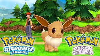 COMO CONSEGUIR A EEVEE DE REGALO EN POKEMON DIAMANTE BRILLANTE Y POKEMON PERLA RELUCIENTE [upl. by Agan]