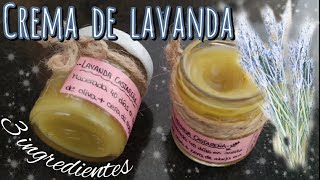 Crema casera de LAVANDA 🌱  Con cera de abeja y aceite de oliva [upl. by Jayme90]