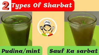 Home made Sauf or pudina drink in 5 minute  Summer special drink  Summer Clloer  Meenus recipes [upl. by Amerd]