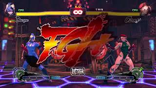 Ultra Street Fighter IV  Decapre vs Cammy CPU Battle Hardest Difficulty [upl. by Emearg]