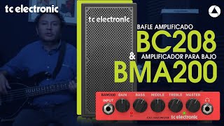 Review  Bafle amplificado para bajo BC208 y amplificador BAM200 amp de Tc Electronic [upl. by Anasiul]