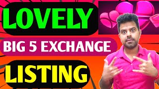 Lovely Finance BIg 5 Exchange Listing  Lovely Inu Coin News Today [upl. by Irv]