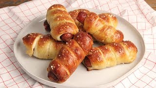 Homemade Pretzel Dogs  Episode 1229 [upl. by Elspet]