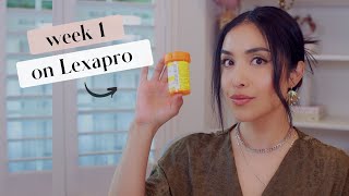 My Personal Experience with AntiDepressants Lexapro Week 1 [upl. by Nirehtac]