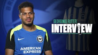 GEORGINIO RUTTER  Exclusive FIRST Interview As Brighton Player [upl. by Akerboom335]