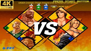 CAPCOM VS SNK 2 PS2  3 vs 3 HARDEST MODE  ZANGIEF GUILE AKUMA  NO LOSE [upl. by Anatak]