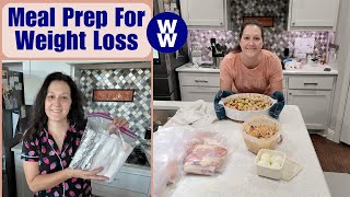 Weekly Meal Prep  Simple Weight Watchers Meal Ideas [upl. by Katha523]