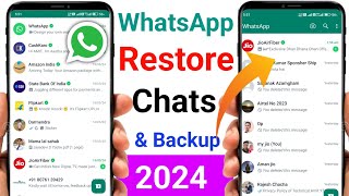 whatsapp chat backup and restore 2024  how to chat backup in whatsapp  whatsapp chat backup [upl. by Clara]