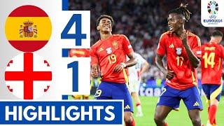 Spain vs Georgia 41 HIGHLIGHTS  EURO 2024 Round of 16 [upl. by Anyl]