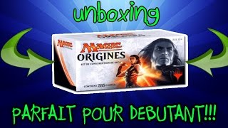 PARFAIT POUR DEBUTANT UNBOXING CARTE MAGIC DUN KIT ORIGINES  BOOSTER CARTE RARE ECT [upl. by Sholley]