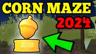 2024 CORN MAZE WALKTHROUGH Roblox Work At A Pizza Place [upl. by Backler]