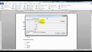 MS Word Bibliography Citations and Footnotes [upl. by Kronick]