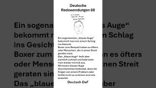 Deutsche Redewendungen 88 deutsch sprache sprachenlernen [upl. by Adrahs]