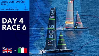 Louis Vuitton Cup Final Race 6  INEOS Britannia vs Luna Rossa Prada Pirelli  Full Replay [upl. by Nysila]