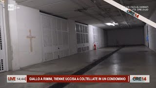 Giallo a Rimini 78enne uccisa a coltellate in un condominio  Ore 14 05102023 [upl. by Uwkuhceki]