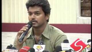 Vijay On His Political Entry SIVAJITV COM Part1 Political Press Meet [upl. by Aneeres505]