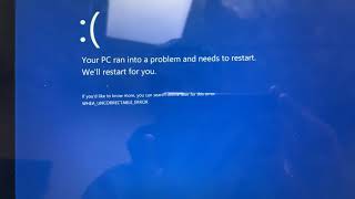 Surface Pro WHEAUncorrectableerror Windows 10 [upl. by Gifferd]