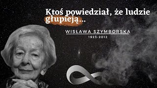 Polska poetka Wisława Szymborska  Laureatka Nagrody Nobla quotNic dwa razy się nie zdarzaquot cytaty [upl. by Anikas]