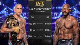 Alex Pereira vs Khalil Rountree Full Fight  UFC 307 Fight Night [upl. by Airamzul]