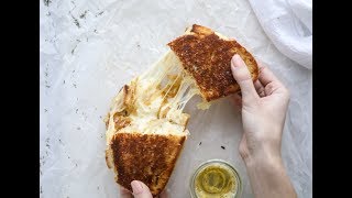 Gruyere French Onion Grilled Cheese with Thyme Butter [upl. by Kalie]