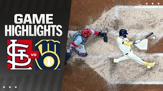 Cardinals vs Brewers Game Highlights 5924  MLB Highlights [upl. by Imoan]