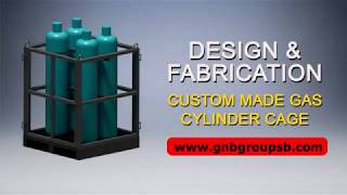 1919 HOW TO DESIGN AND FABRICATE CUSTOM MADE INDUSTRIAL GAS CYLINDER CAGE [upl. by Rem]