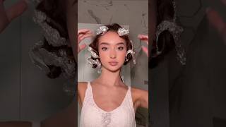 heatless curls with aluminum foil [upl. by Ycul]