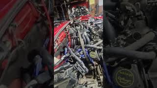 ford ranger engine removal and instalación with out moving the transmission [upl. by Acirrehs990]