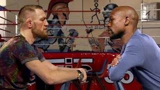 Floyd Mayweather vs Conor McGregor Backstage Real Life Boxing Footage And Progress [upl. by Breeze]