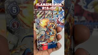 Flamedramon ALT ART BT8012 R digimoncardgame [upl. by Akire]