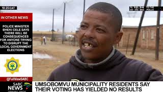 Umsobomvu residents say voting yielded no results [upl. by Osnofla]