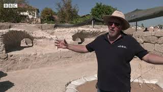 Ancient wine presses unearthed in Israel [upl. by Tarton]