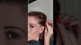 How to style grown out bangs  mini claw clip hair style [upl. by Aistek]